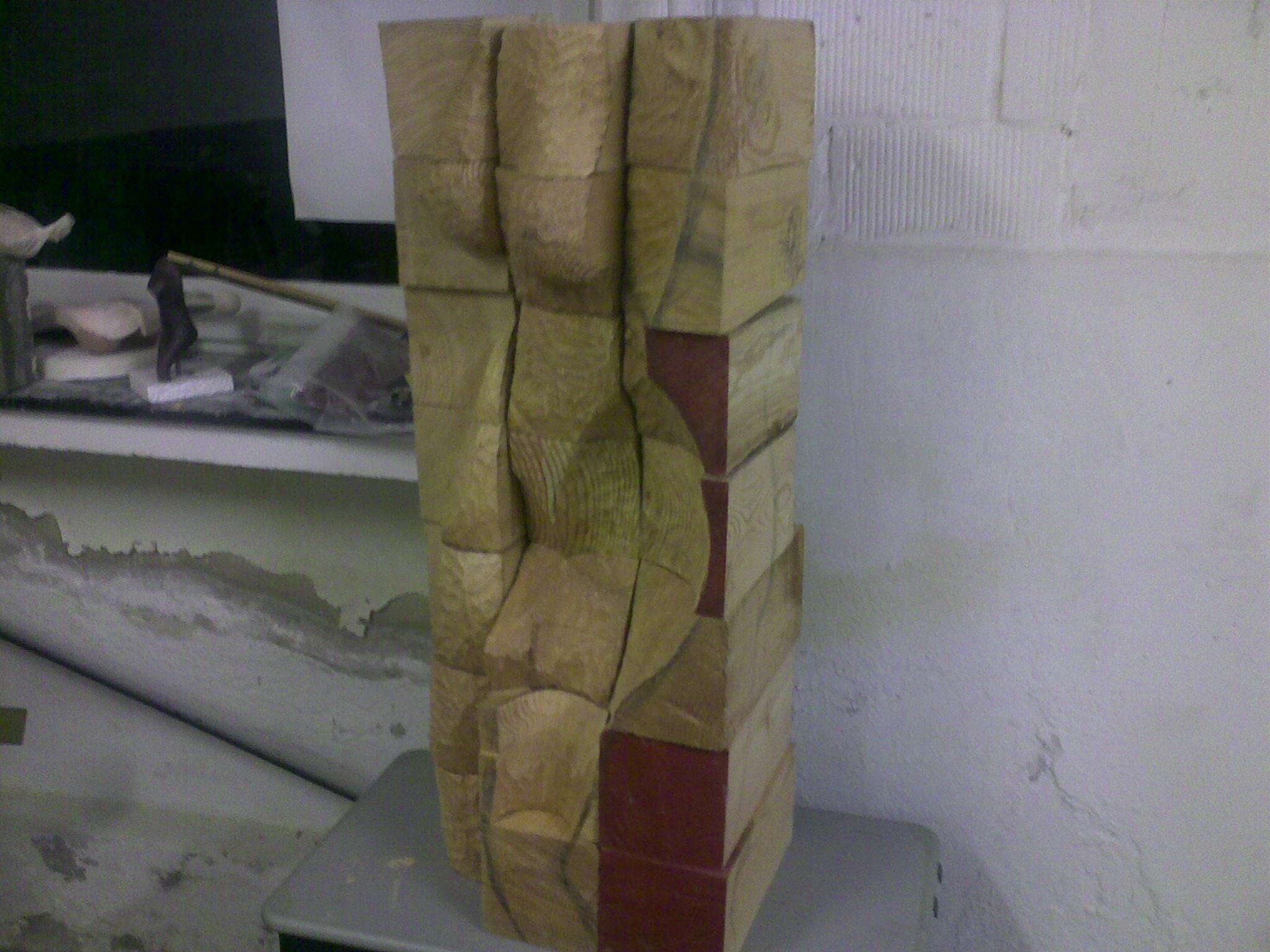 Experiment met houtstructuur — tweede fase